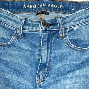 American Eagle Outfitters High Rise Blue Jeans